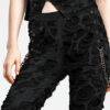 Pantalon destroy à chaînes Noir
