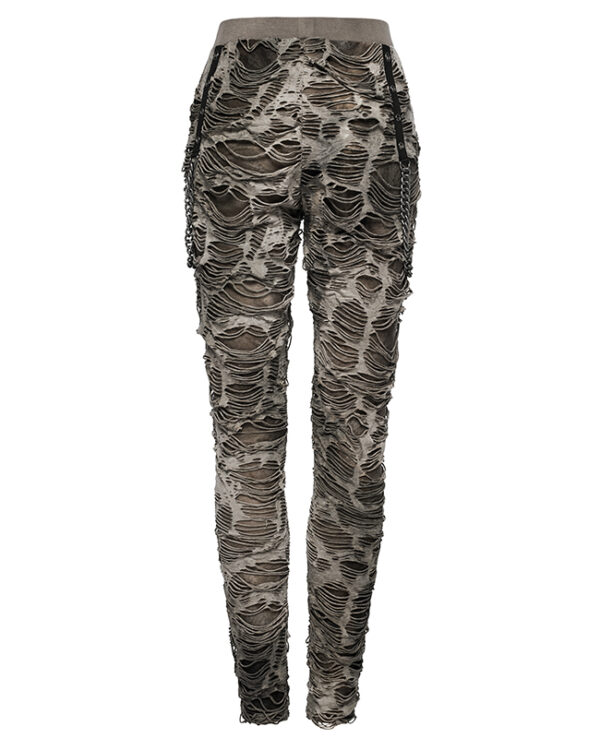 Pantalon destroy à chaînes Kaki