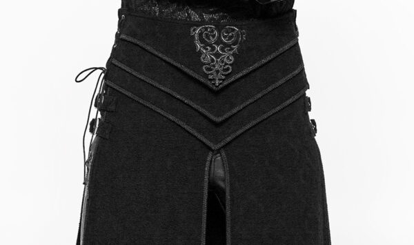 Jupe armure en tissu jacquard