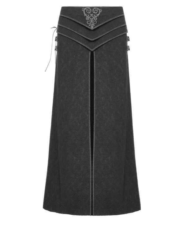 Jupe armure en tissu jacquard