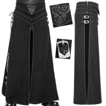 Jupe armure en tissu jacquard