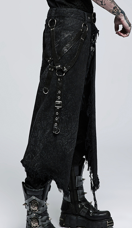 Surjupe destroy à longues sangles