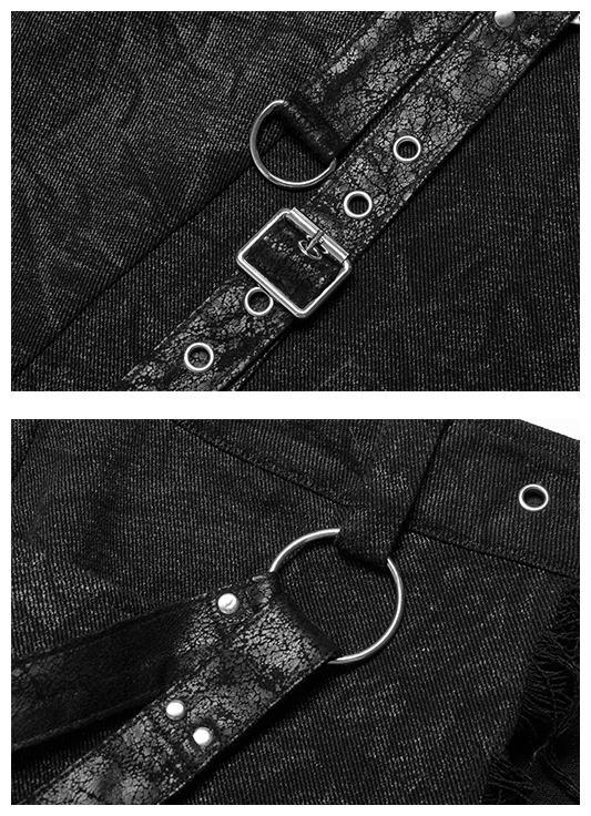 Surjupe destroy à longues sangles