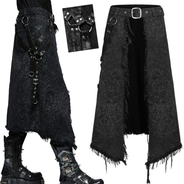 Surjupe destroy à longues sangles