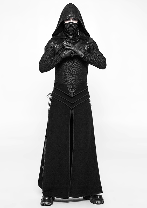 Harnais à capuche en cuir végan