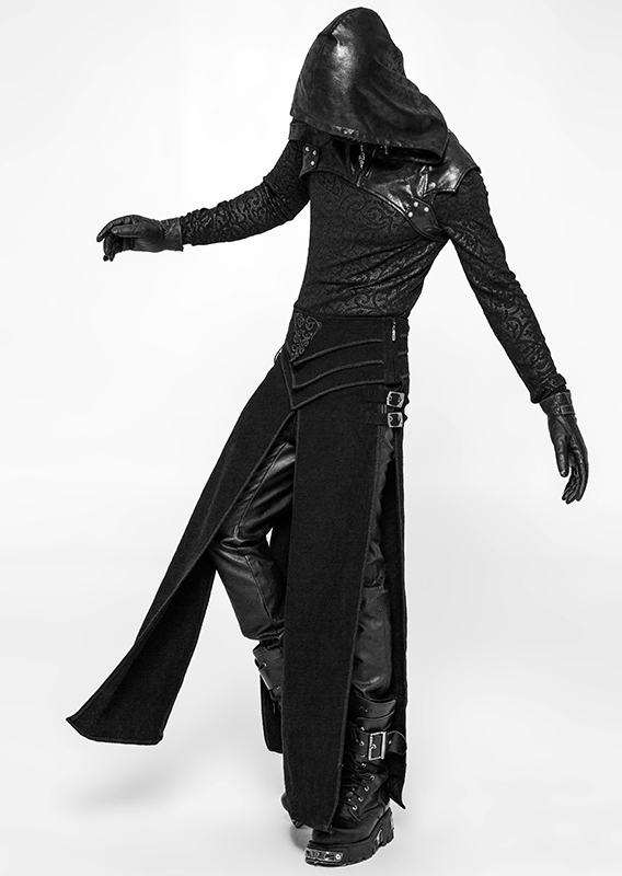 Harnais à capuche en cuir végan