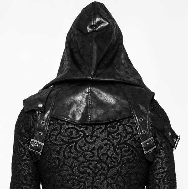 Harnais à capuche en cuir végan