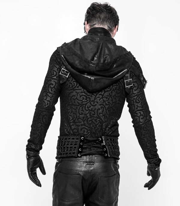 Harnais à capuche en cuir végan