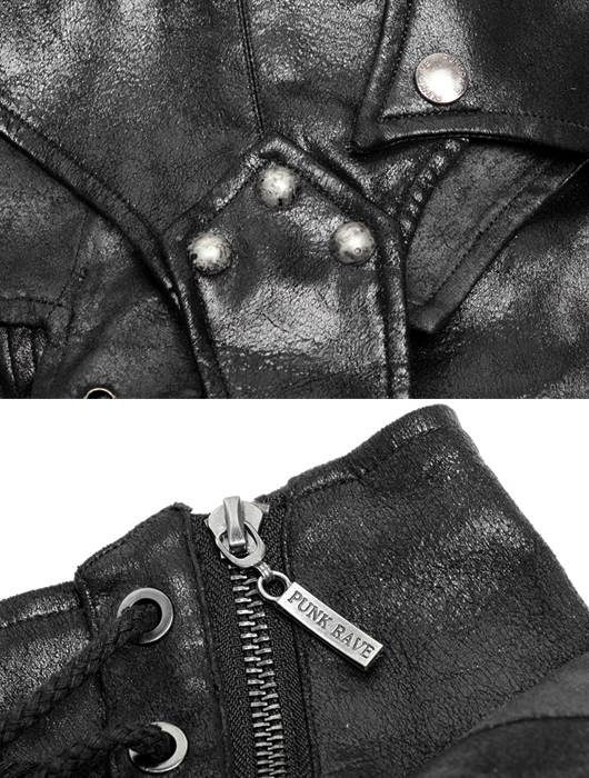 Harnais à capuche en cuir végan