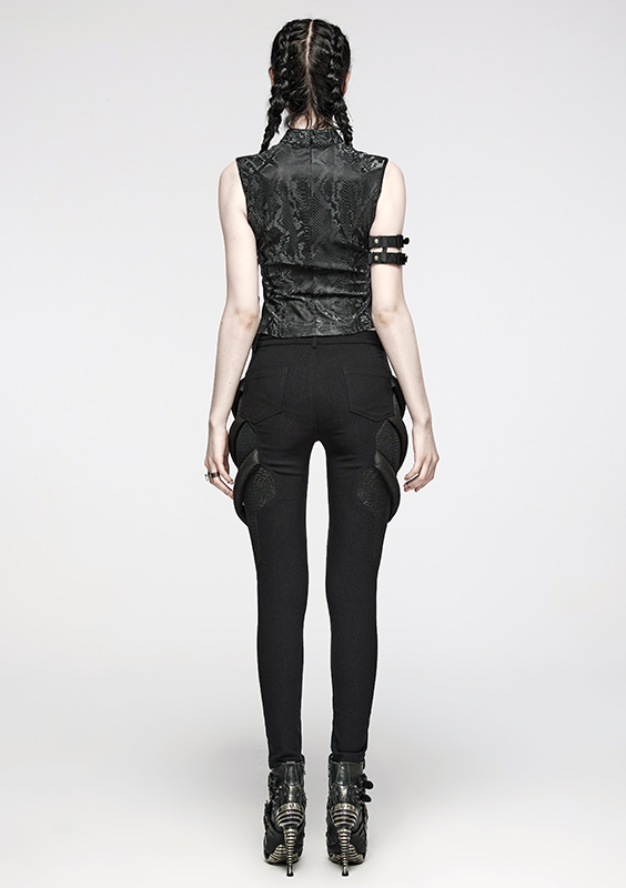 Débardeur serpent à gros oeillets