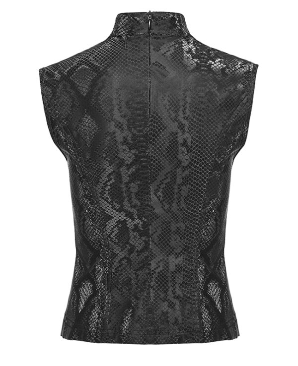 Débardeur serpent à gros oeillets