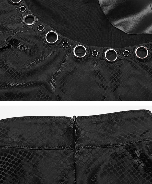 Débardeur serpent à gros oeillets