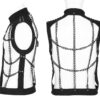 Gilet à grosses chaînes croisées