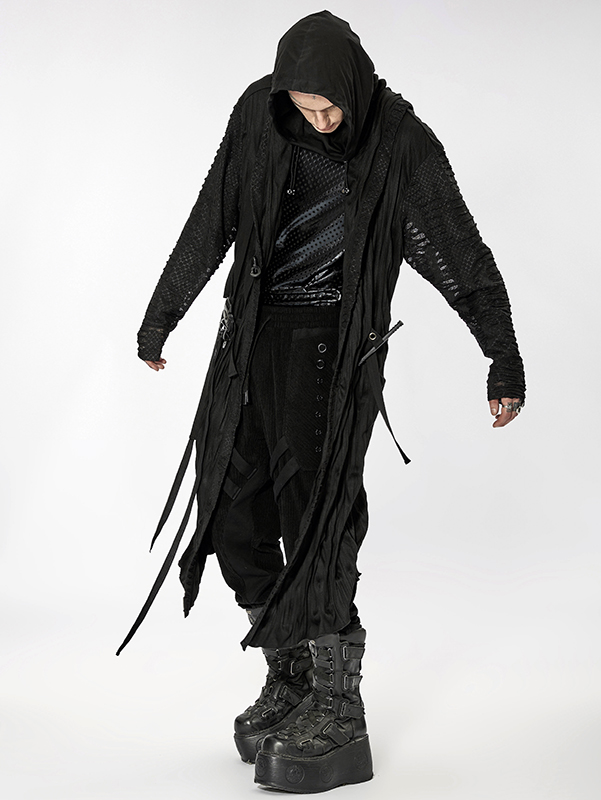 Cardigan léger à capuche destroy Cardigan léger à capuche destroy