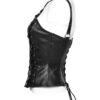 Top corset en faux cuir