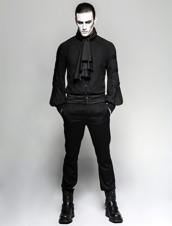 Chemise manches télégraphe à lavallière Chemise manches télégraphe à lavallière