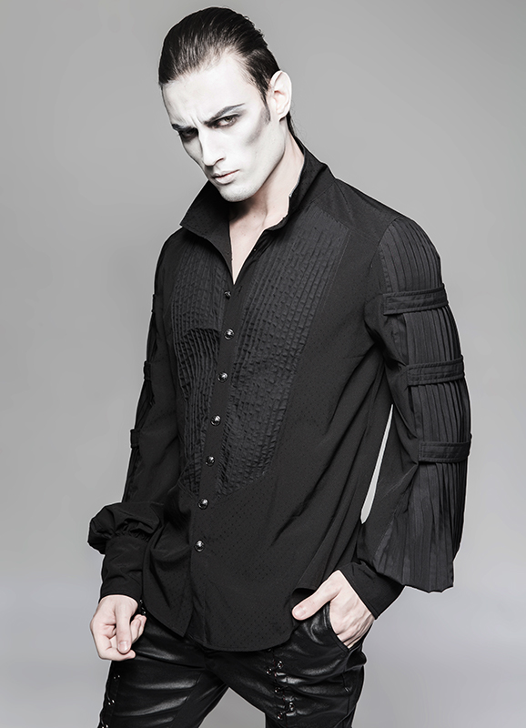 Chemise manches télégraphe à lavallière Chemise manches télégraphe à lavallière