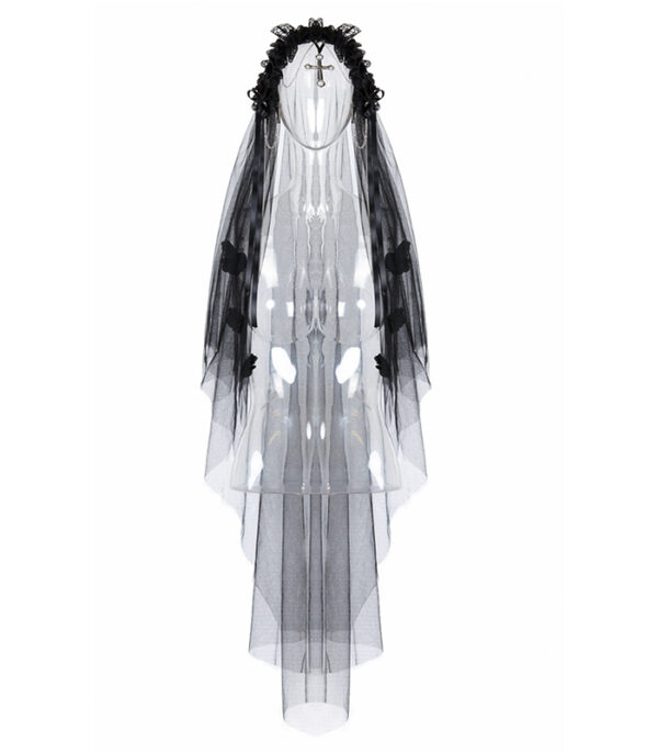 Voile de mariée à chaîne et croix