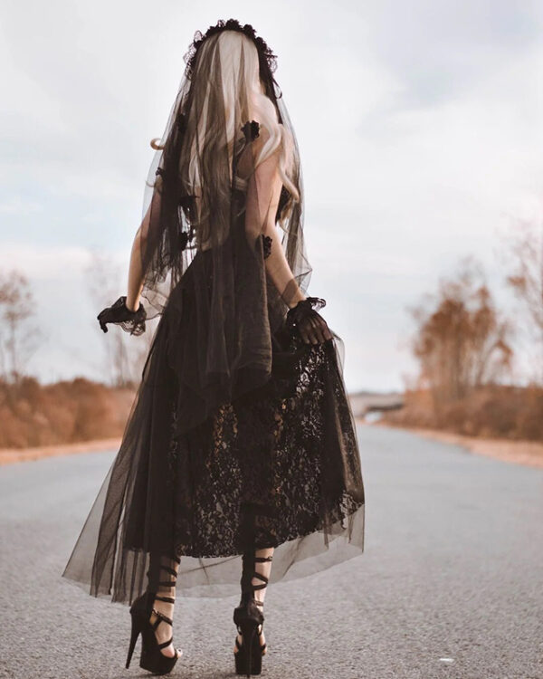 Voile de mariée à chaîne et croix