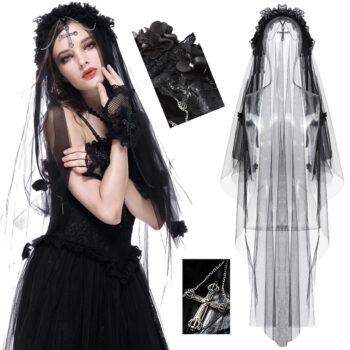 Voile de mariée à chaîne et croix Voile de mariée à chaîne et croix