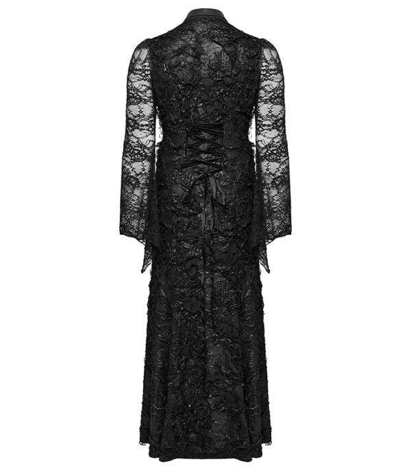 Robe de mariée destroy à dentelle et jabot