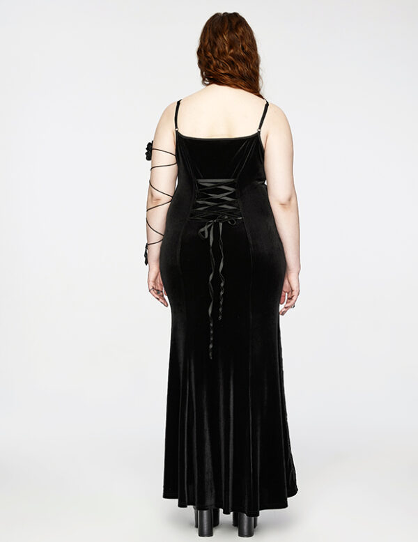 Robe sirène en velours et dentelle Robe sirène en velours et dentelle