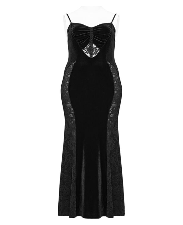 Robe sirène en velours et dentelle Robe sirène en velours et dentelle