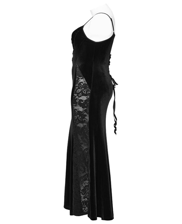 Robe sirène en velours et dentelle Robe sirène en velours et dentelle