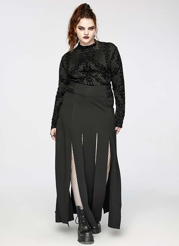 Haut à motif dentelle en velours