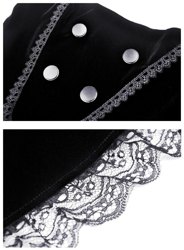 Robe évasée à bretelles en velours Robe évasée à bretelles en velours