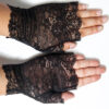 Mitaines en dentelle noire Mitaines en dentelle noire