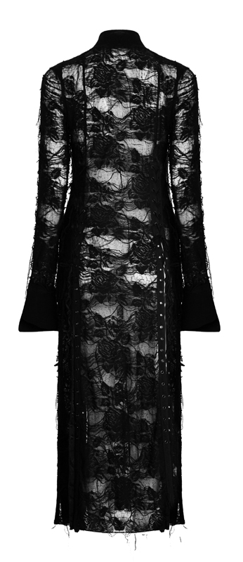 Robe fendue à effet déchiré