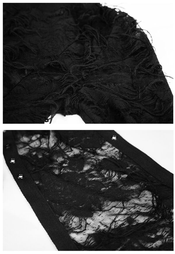 Robe fendue à effet déchiré