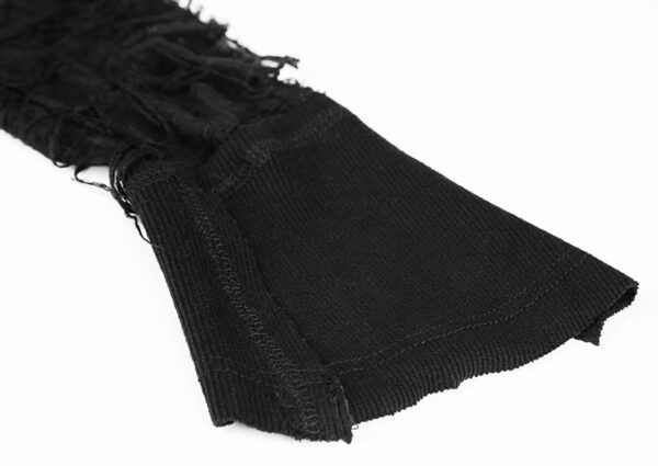 Robe fendue à effet déchiré