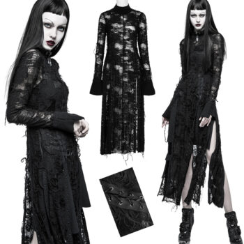 Robe fendue à effet déchiré