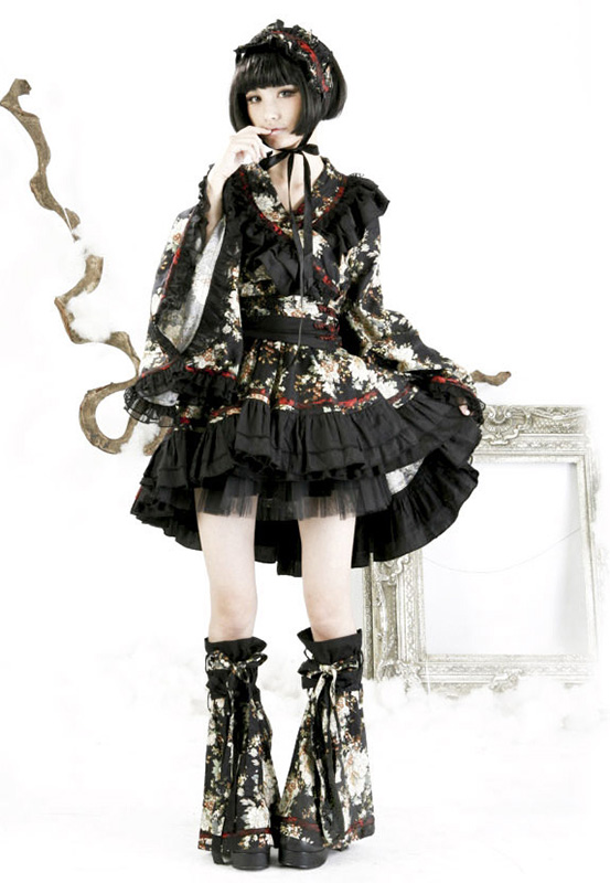 Ensemble kimono + leg warmers + headdress Ensemble kimono + leg warmers + headdress