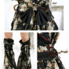 Ensemble kimono + leg warmers + headdress Ensemble kimono + leg warmers + headdress