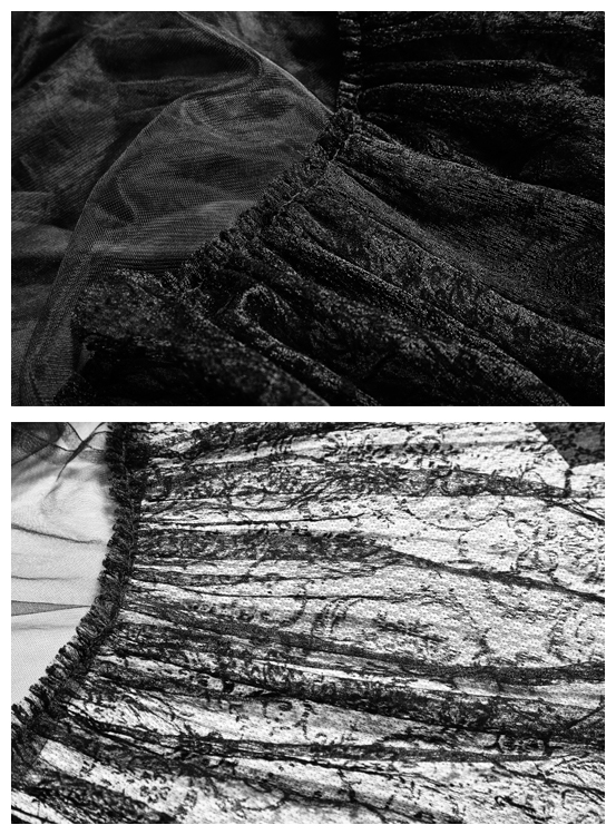 Jupe jupon long réversible