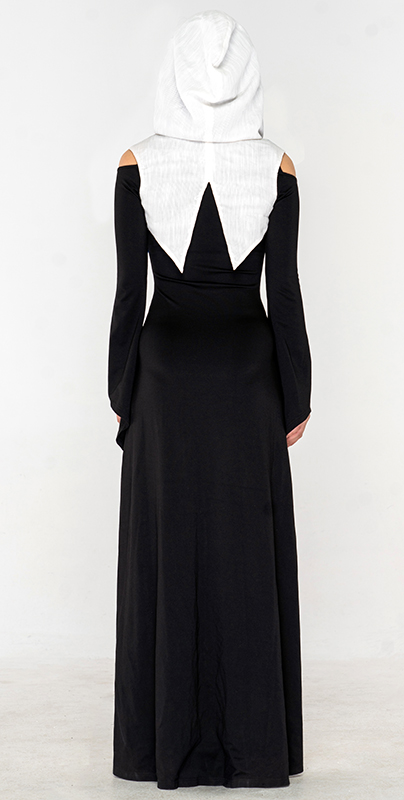 Robe hi-low nonne sexy transformable