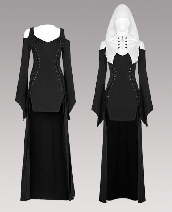 Robe hi-low nonne sexy transformable