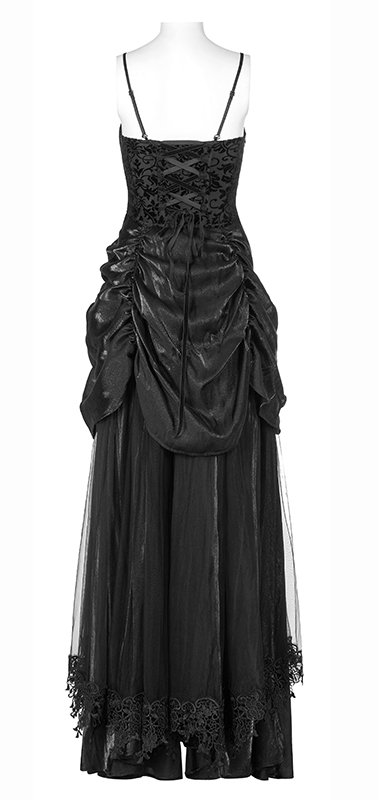 Robe de mariée en dentelle et satin à tournure