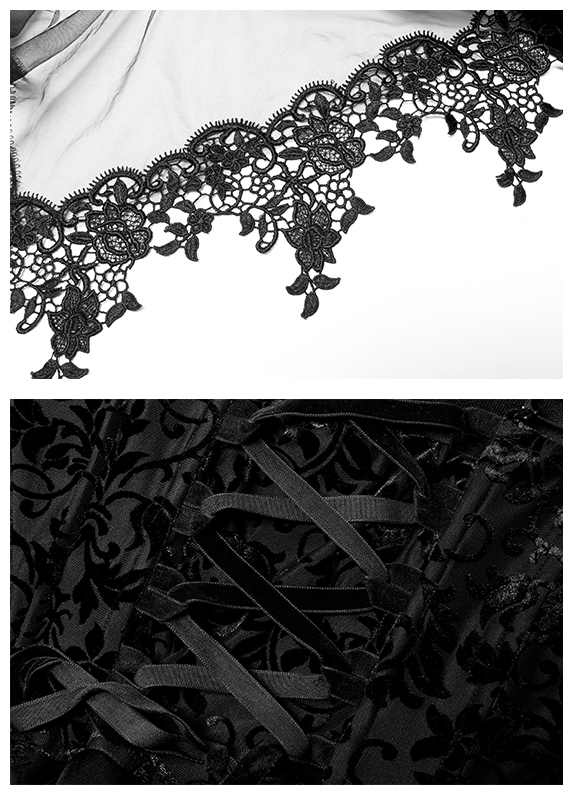 Robe de mariée en dentelle et satin à tournure