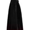 Robe de mariée elfique en velours noir et rouge
