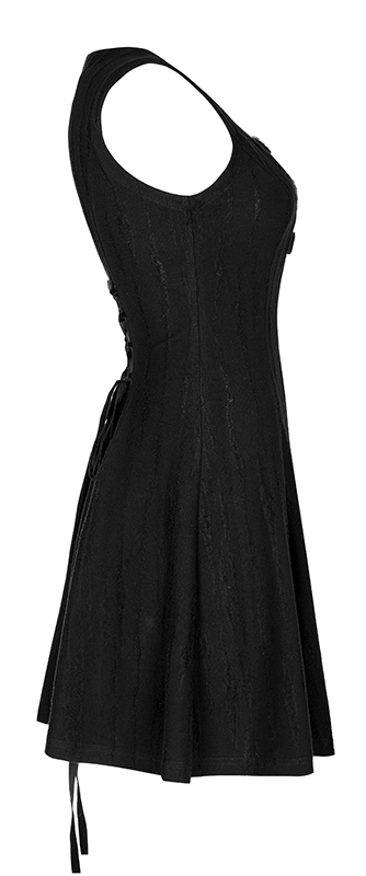 Robe patineuse à décolleté avec sangles