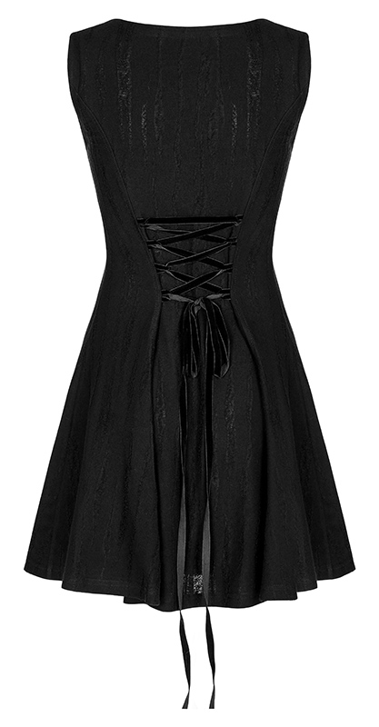 Robe patineuse à décolleté avec sangles