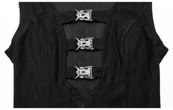 Robe patineuse à décolleté avec sangles