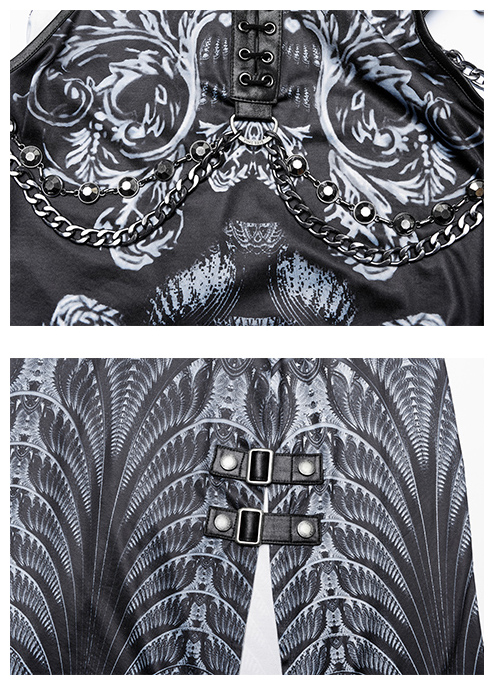 Robe longue fendue Alien