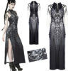 Robe longue fendue Alien