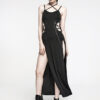 Robe longue fendue à découpes sexy