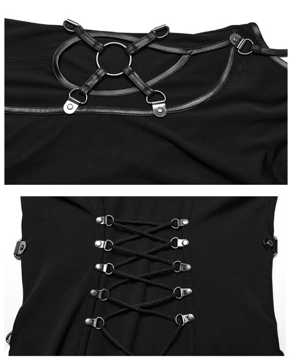 Robe longue fendue à découpes sexy